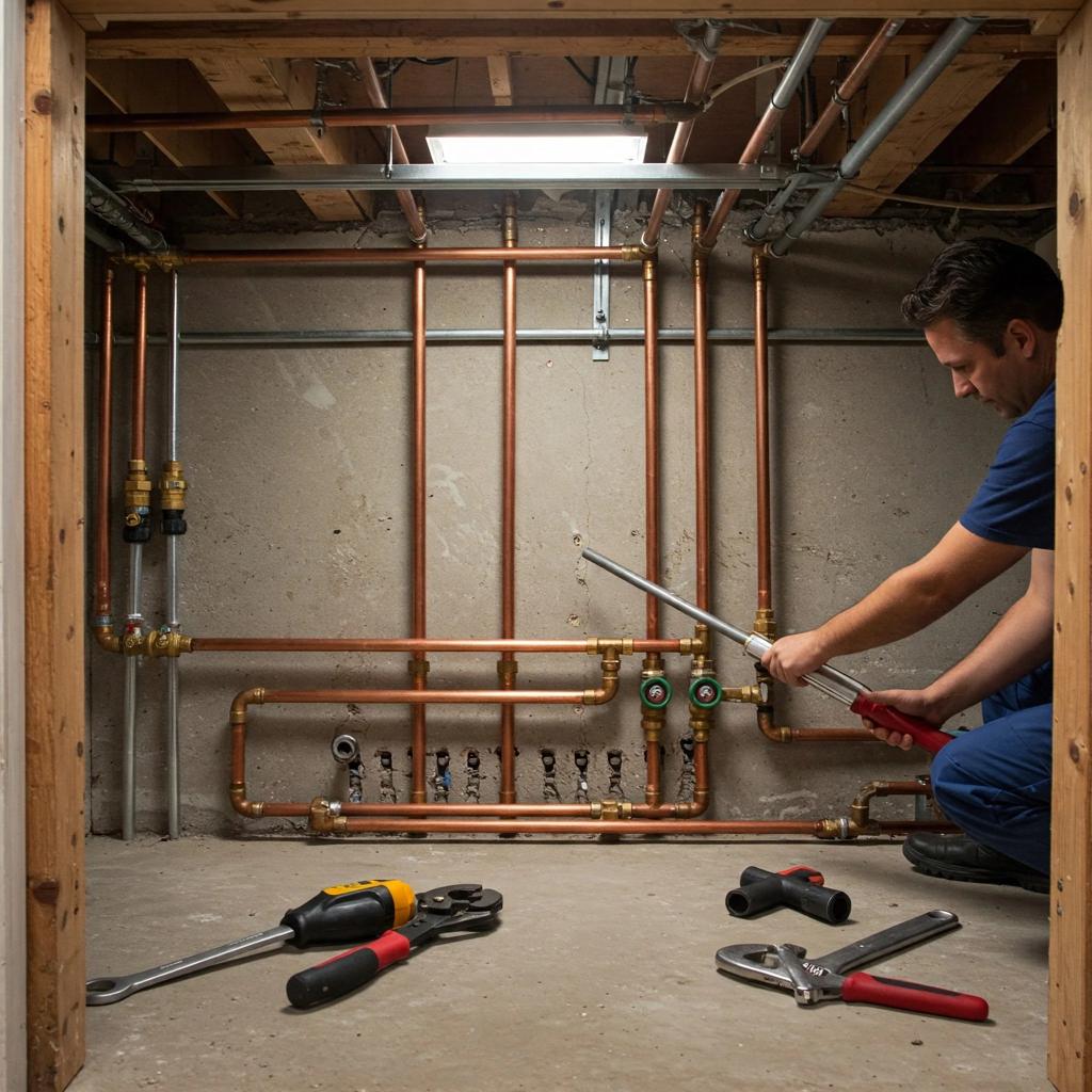 Full Re-Plumbing / Renovation (Per Sq Ft)